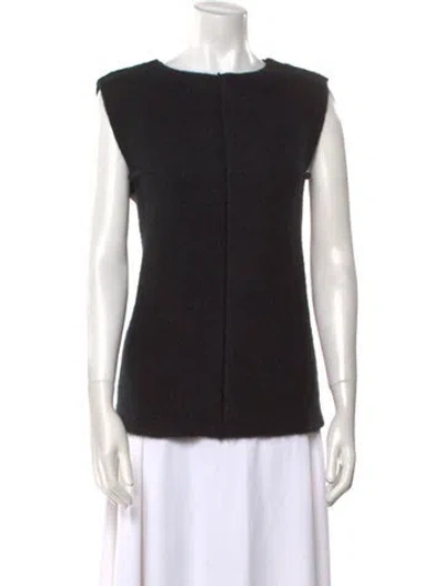 Pre-owned Jil Sander Wool Mock Neck Sweater In Black