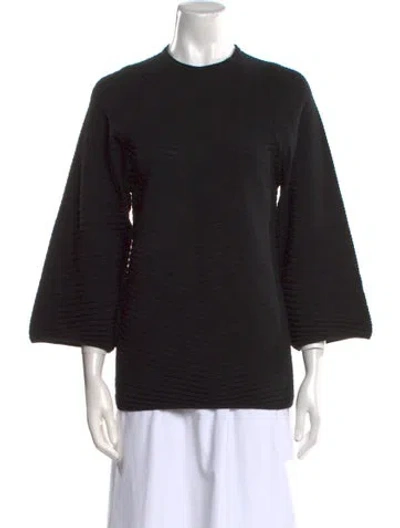 Pre-owned Jil Sander Wool Mock Neck Sweater In Black