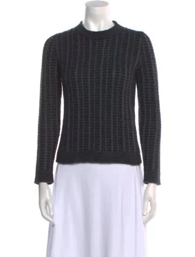 Pre-owned Jil Sander Wool Mock Neck Sweater W/ Tags In Blue