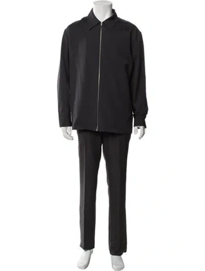 Pre-owned Jil Sander Wool Overcoat In Gray