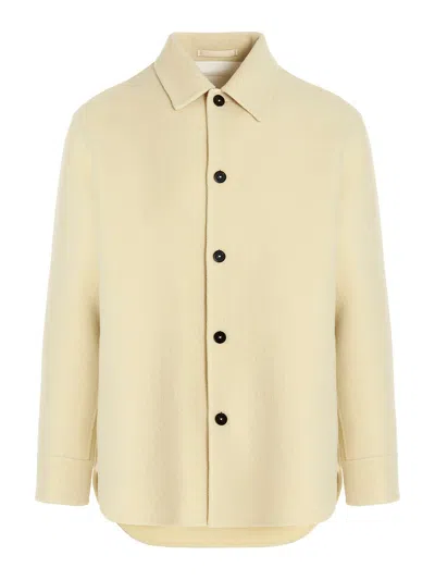 Jil Sander Virgin Wool Coat In Neutral