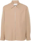 Jil Sander Wool Overshirt In Brown