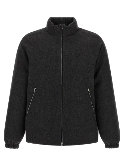Jil Sander Wool Padded Jacket In Black