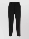 JIL SANDER WOOL PANT WITH ELASTICATED WAISTBAND AND TAPERED LEG