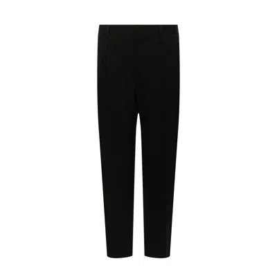 Jil Sander Black Cotton Blend Trousers