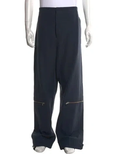 Pre-owned Jil Sander Wool Pants In Blue