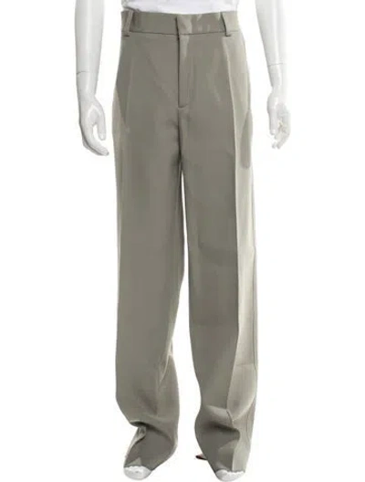 Pre-owned Jil Sander Wool Pants In Gray