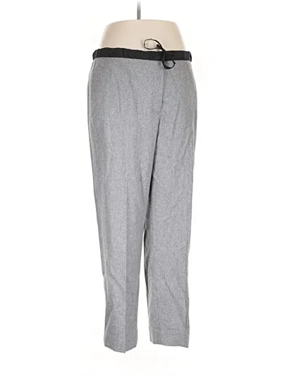 Pre-owned Jil Sander Wool Pants In Gray