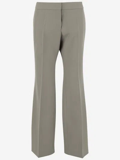 Jil Sander Wool Pants In Grey