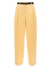 Jil Sander Wool Pants Pences In Yellow