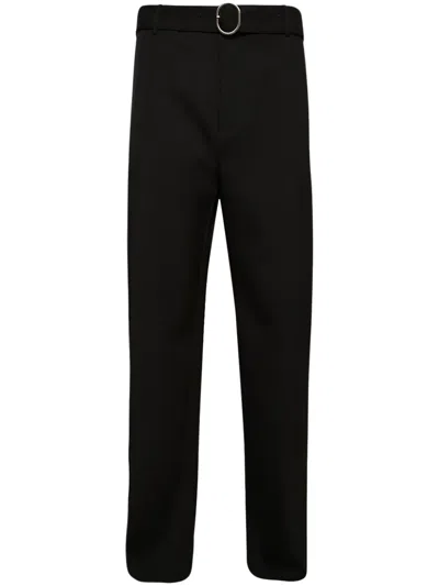 Jil Sander Hose Aus Wolle In Schwarz