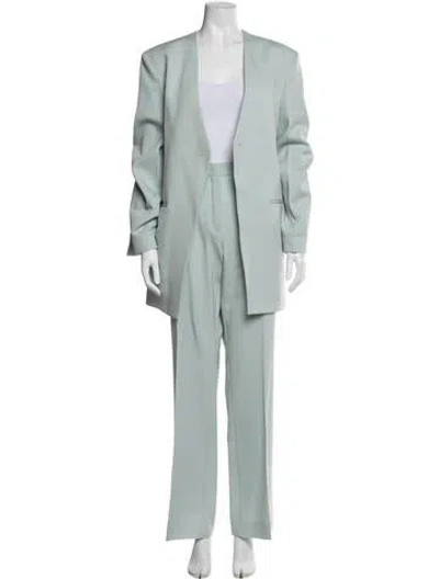 Pre-owned Jil Sander Wool Pantsuit In Green