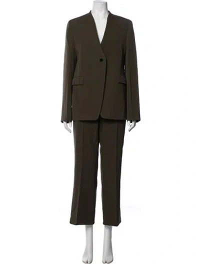 Pre-owned Jil Sander Wool Pantsuit W/ Tags In Green
