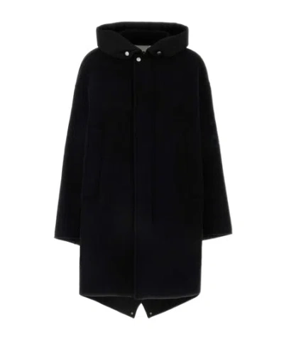 JIL SANDER JIL SANDER HIGH-LOW HEM HOODED PARKA