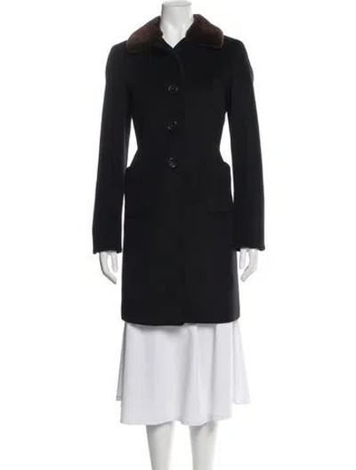 Pre-owned Jil Sander Wool Peacoat In Gray