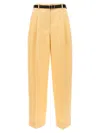 Jil Sander Wool Pants Pences In Yellow