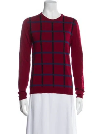 Pre-owned Jil Sander Wool Plaid Print Sweater In Multi