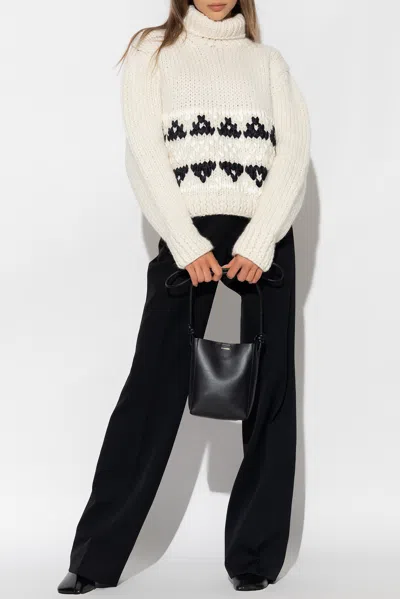 Jil Sander Wool Pleat-front Trousers In Black