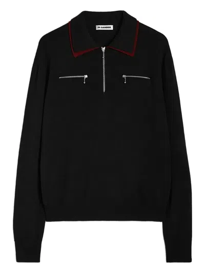 JIL SANDER WOOL POLO SHIRT