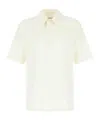 Jil Sander Wool Polo Shirt In White