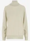 Jil Sander Wool Pullover In Ivory