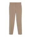 Jil Sander Wool Ripstop Trousers In Nude