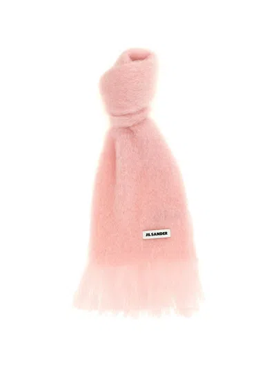 Jil Sander Wool Scarf In Gray
