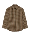 Jil Sander Wool Shirt In Brown