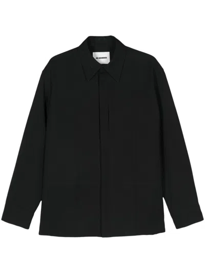 Jil Sander Long-sleeve Shirt In 黑色