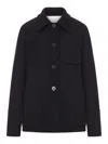 Jil Sander Wool Shirt-jacket In Black