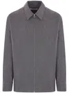 Jil Sander Long-sleeved Casual Jacket In Grey