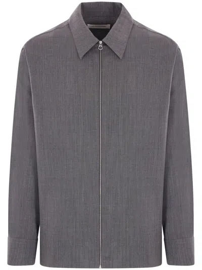 JIL SANDER WOOL SHIRT JACKET
