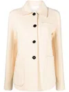 JIL SANDER WOOL SHIRT JACKET WITH POCKETS