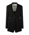 Jil Sander Wool Single-breasted Suit Coat In Black