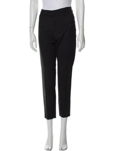 Pre-owned Jil Sander Wool Skinny Leg Pants In Black