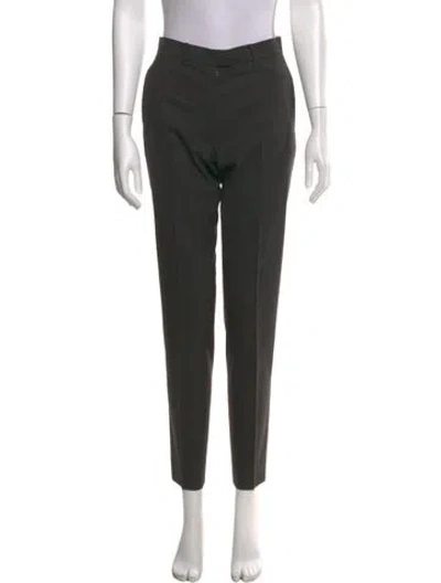 Pre-owned Jil Sander Wool Skinny Leg Pants In Black