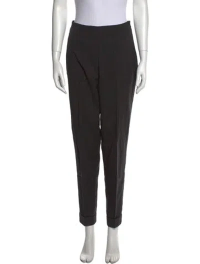 Pre-owned Jil Sander Wool Skinny Leg Pants In Gray