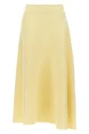 Jil Sander Wool Skirt Skirts Yellow In Yellow