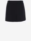 Jil Sander Wool Skirt In Black