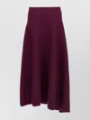 Jil Sander Wool Flared Long Skirt