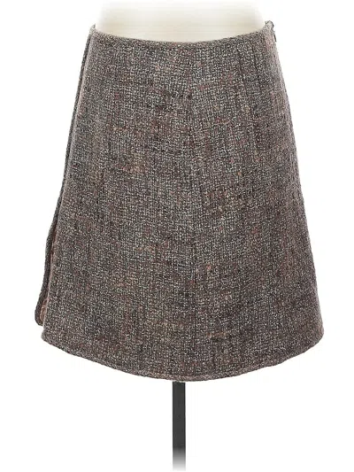 Pre-owned Jil Sander Wool Skirt In Brown