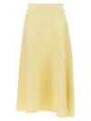 Jil Sander Wool Skirt Skirts Yellow In Yellow