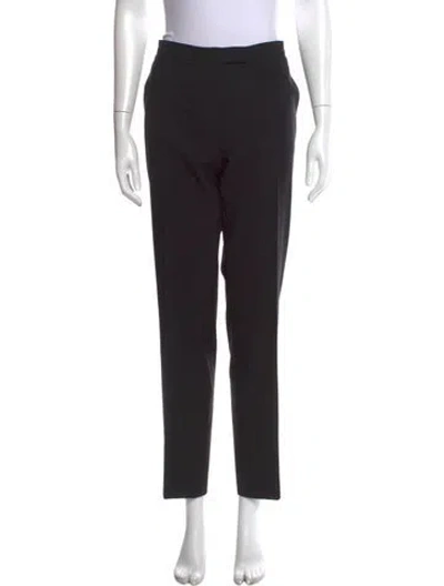 Pre-owned Jil Sander Wool Straight Leg Pants In Black