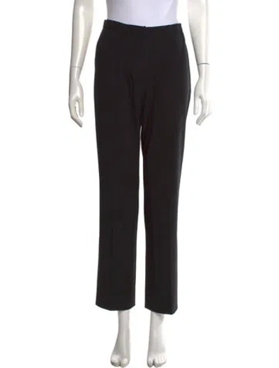 Pre-owned Jil Sander Wool Straight Leg Pants In Grey