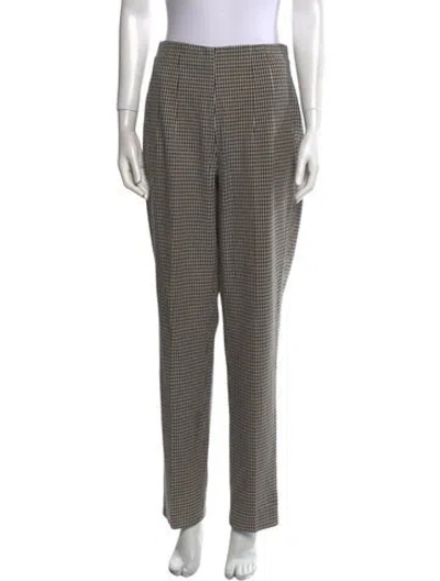 Pre-owned Jil Sander Wool Straight Leg Pants In White