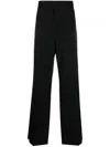 Jil Sander Wool Straight-leg Trousers In Black