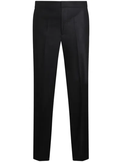 Jil Sander 259 Tailored High Waist Pleated Pants In Black