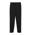 Jil Sander Wool Joggers With Elastic Waistband And Ribbed Cuffs