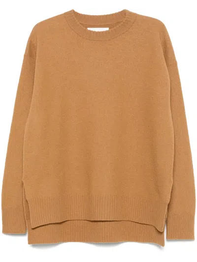 Jil Sander Wool Sweater In 褐色
