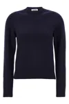 Jil Sander Crewneck Wool Sweater With Cuffed Sleeves